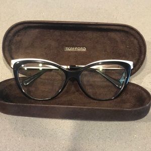 Tom Ford Optical gold cat-eye